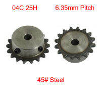 04C 25H 27 28 ฟัน 8mm 10mm 12mm 15mm Pilot Bore 6.35mm Pitch แถวเดียว M5 รูสกรู Simplex Gear Chain Drive Sprocket Wheel-BIANO