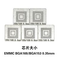 NOVFIX Hot Sale 5PCS/Lot EMMC BGA169 BGA153 Stencil Template 0.3MM BGA Stencil Direct Heating Reballing Stencil