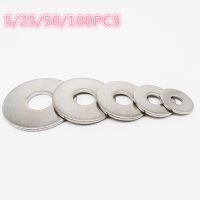 5/25/50/100PCS A2 304 Stainless Steel Flat Washer Plain Gasket for M1.6 M2 M2.5 M3 M5 M6 M8 M10 M14 M16 M20 Screw Bolt