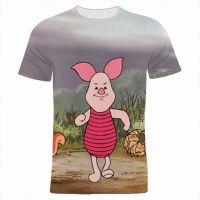 2023 NEW2022ใหม่ Piglet S Big ภาพยนตร์3d พิมพ์เสื้อยืดแขนสั้น T เสื้อสำหรับชายหญิงเสื้อผ้า Anime Tee