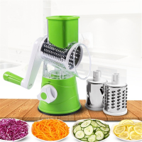 Multifunctional Manual Vegetable Cutter Slicer Kitchen Accessories Round Rotate Mandoline Slicer Potato Cheese Kitchen Gadgets