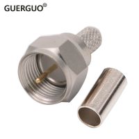 10PCS/lot F Male Plug Female Jack Connector Solcering Crimp Adapter RG58 SYV 50-3 RF Connector RF Coaxial connectors