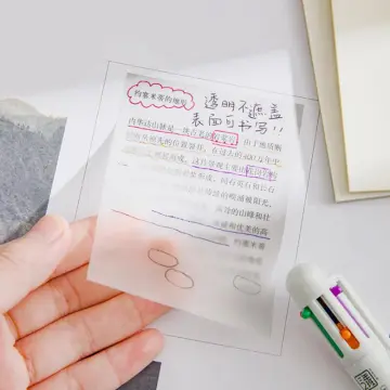 200 sheets Posted it Transparent Sticky Note Notebook Memo Pad