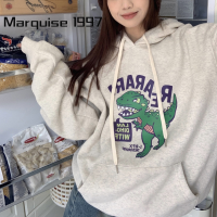 Marquise1997 เสื้อฮู้ด เสื้อแขนยาวอบอุ่น หลวมและสบาย เท่ ทันสมัย ทันสมัย สบายๆ WWY23000LE 41Z231008