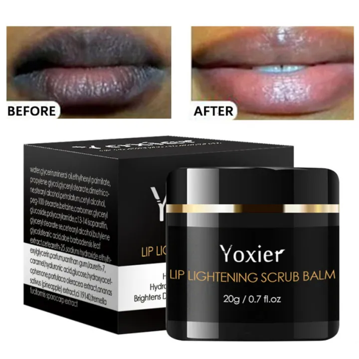 Lip Lightening Scrub Balm Remove Dull Lips Moisturizing AntiAging Anti