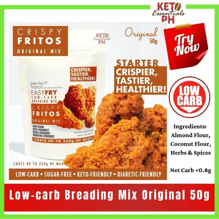 Keto Crispy Fry Breading Mix l Crispy Fritos Original 50g Lazada PH