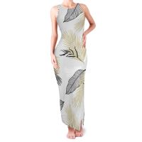 ฮาวาย Tribal Bodycon แยก Maxi ชุดผู้หญิงที่มีสีสัน Tie Dye Tropical Palm Leaf ยาวเซ็กซี่ชุด Elegant Evening Party Outfits