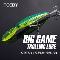 NOEBY Trolling Minnow Fishing Lures 120mm Floating 140mm 160mm Slow Sinking Wobblers Artificial Bait for Sea Bass Fishing Lure