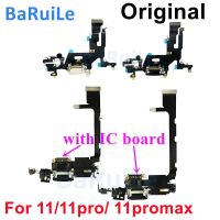 BaRuiLe Original USB Charging Port Charger Board Flex Cable สําหรับ Iphone 11 Pro 11Pro Max Dock Connector พร้อม Micro พร้อม IC Board