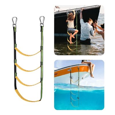 3/4/5 Step Boat Rope Ladder Boarding Rope Ladder for Sailboat Kayak Motorboat Canoeing Speedboat Inflatable Boat Dinghy Yacht