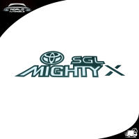 สติ๊กเกอร์ Sticker SGL MIGHTY X สี Black Hilux Mighty X Toyota 2, 4 ประตู ปี1996 - 1999 ขนาด 45x13 มีบริการเก็บเงินปลายทาง