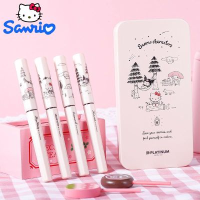 Sanrio ปากกาดาวตกขนาดเล็กแพลตตินัมกล่องของขวัญปากกาฝึกศิลปะในการคัดลายมือสำหรับนักเรียนสำหรับการตั้งแคมป์