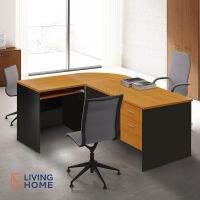 (ผ่อน 0%) ชุดโต๊ะทำงานเข้ามุม 3 ชิ้น (FORRUM SET) | Livinghome Furniture