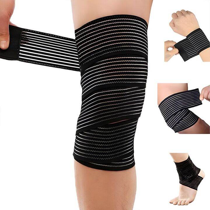 Elastic Compression Bandage Adjustable Compression Wrap para sa Knee