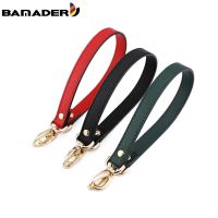 BAMADER 1.8CMX45CM Handle Shoulder Strap for Handbag Replacement Lychee Pattern Short Bag Strap Pure Color Leather Wrist Straps