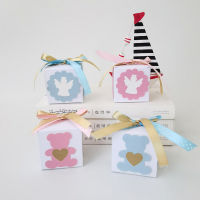 2020 New Kraft Paper Angel Bear Favor Box Wedding Party Favour Gift Candy Boxes Home Party Birthday Gift Packing Supply