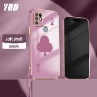 เคสโทรศัพท์ YBD สำหรับ Infinix Hot 10 Play Hot 11 Play X688B X688C X682 X682B X682C ขวบสุดฮ็อตเล่นได้เล่นโปกเกอร์เรียบง่ายขั้นสูง แฟชั่นสไตล์เคสนิ่มพร้อมฟรีสายคล้อง