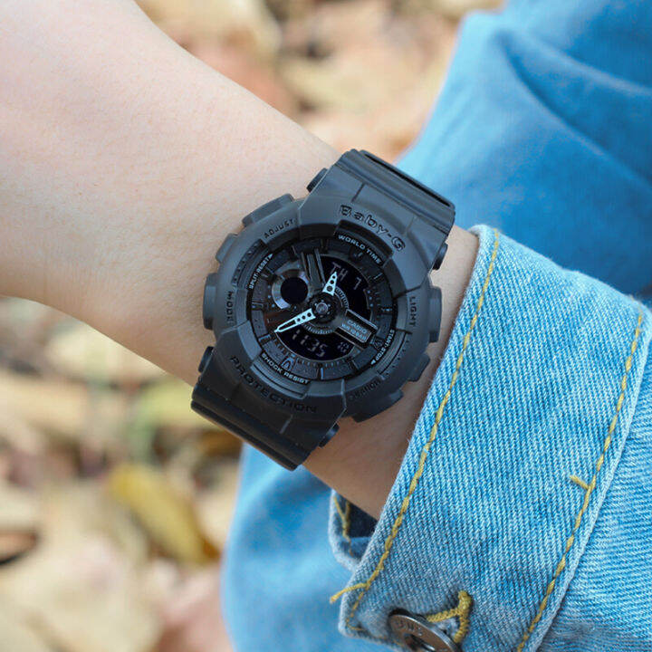 g-shock-baby-g-ga2100-ba110-คู่ชายหญิงชุดกีฬานาฬิกาแสดงเวลาคู่กันกระแทกและกันน้ำโลกไฟ-led-คนรักกีฬานาฬิการับประกัน-4-ปี-ba-110bc-1a-ga-2100-1a3