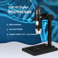 กล้องจุลทรรศน์ดิจิตอล3 In 1 USB 1600X 8 LEDs 2MP กล้องจุลทรรศน์อิเล็กทรอนิกส์ Endoscope ซูมกล้องแว่นขยาย + ยกขาตั้งสำหรับบัดกรี MAC Android ชิ้น