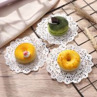 【hot】 4.5 quot; - 7.5“ 100pcs Paper Doilies Disposable Oil-Absorbing Round Liners