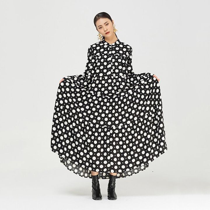 xitao-dress-polka-dot-pullover-goddess-fan-casual-dress