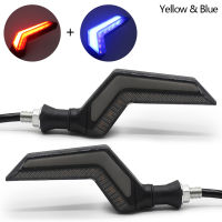 2pcs Spirit Beast L22 Motorcycle Turn Signals Signal Lamp Led Dc 12v Highlight Wing of Light Flowing Type Universal Accessories