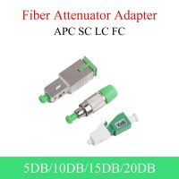 ✳ 1PCS APC SC/FC/LC Fiber Attenuator 5DB-20DB Single-mode Fiber Optic Adapter APC Male to Female Connector 5DB/10DB/15DB/20DB