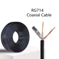 ทองเหลือง RG174สายเชื่อมต่อสายไฟ RG174 RF Coax Coaxial Cable สำหรับยานยนต์การสื่อสารการเฝ้าระวังวิดีโอ Coaxial