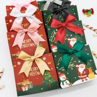 Christmas Gift Box Paper Gift Bags Merry Christmas Packaging Bags Party Favors Boxes Cookies Treat Candy Bag Home Decoration