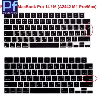 Russian Russia Letter for M1 Pro/M1 Max Chip MacBook Pro 14 /16 2023 2021 A2779 A2442/A2485 Silicone Keyboard Cover Protector