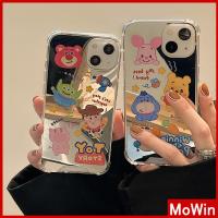 เข้ากันได้สำหรับ เคสไอโฟน เคสไอโฟน11 เคสโทรศัพท์ 13 pro max เคส iPhone อะคริลิคหรูหรากระจกแต่งหน้าถุงลมนิรภัยกันกระแทกกล้องป้องกันการ์ตู