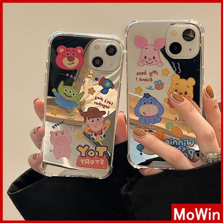 เข้ากันได้สำหรับ-เคสไอโฟน-เคสไอโฟน11-เคสโทรศัพท์-13-pro-max-เคส-iphone-อะคริลิคหรูหรากระจกแต่งหน้าถุงลมนิรภัยกันกระแทกกล้องป้องกันการ์ตู