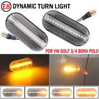 2pieces Led Dynamic Side Marker Turn Signal Light For Volkswagen VW Bora Golf 3 4 Passat 3BG Polo SB6 SEAT Ibiza Leon Skoda Ford