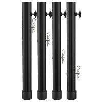 Table Leg Extenders for Folding Tables Straight/Bent Leg, Folding Table Leg Extensions, Heights Adjustable Risers - 4PCS