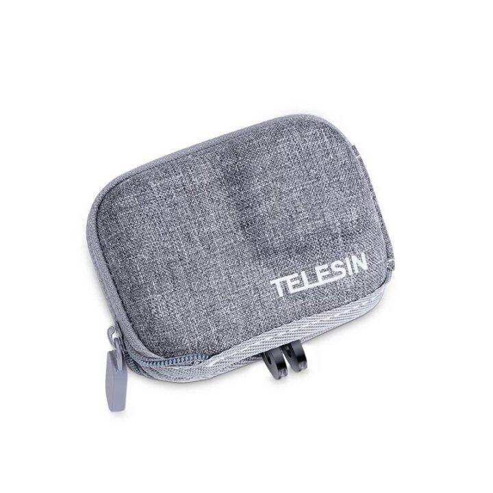 new-telesin-gopro-hero-10-9-grey-mini-protective-bag-half-open-quick-release-กระเป๋าผ้าสีเทา-gopro-9-10-กันกระแทก