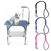 Adjustable Durable Dog Leash Nylon Pet Noose Loop Lock Clip Harness Dogs Grooming Table Arm Bath Restraint Rope Drops Leashes