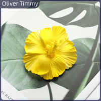 [Oliver Timmy] 10pcs Hibiscus ดอกไม้ปาร์ตี้ DIY ตกแต่งดอกไม้เทียมตกแต่งดอกไม้