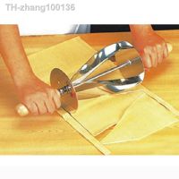 Stainless Steel Rolling Knife Making Croissants Wooden Handle Baking Tools Dough Round Knife Pastry Wooden Handle Baking Kitchen