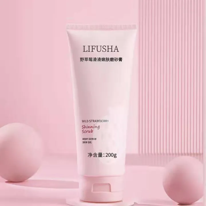 Strawberry scrub, body scrub, moisturize skin, whiten skin, deeply