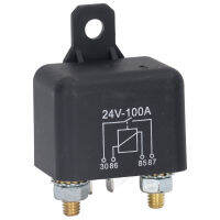 Starter Solenoid 100A 4 Pin ขดลวดทองเหลือง High Power PC ที่อยู่อาศัยเครื่องตัดหญ้ารีเลย์สำหรับรถยนต์ DC24V