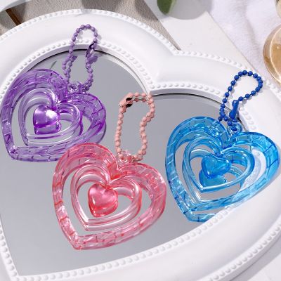 【YF】✿▤❒  Fashion Y2k Keychain Kawaii Pink Pendant Accessories Car Keyring Couple Jewelry