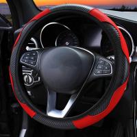 Universal Leather Car Steering Wheel Cover For Renault Megane 2/3 Captur Clio Scenic Duster Kudjar Triber Auto Accessories Steering Wheels Accessories