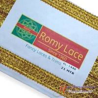 แถบดิ้น Romy No.1446 นำเข้าจากประอินเดีย ยาว 21 เมตร