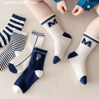 5 Pairs Autumn Fashion Boys Sock for Kids Cute Baby Girl Happy Funny Boat Long Socks White Spring Childrens Clothes