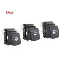 ♙ 3Pcs Chrome Window Lifter Switch For VW Jetta Golf GTI MK5 MK6 Passat B6 3C Rabbit Tiguan 5ND 959 855 5ND959855 5K0 959 855