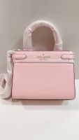 พร้อมส่ง ??Sale 3399??ถูกฝุดๆ Kate Spade Staci Saffiano Leather Small Satchel Crossbody Bag /Chalk Pink มีสายยาว Crossbody ได้