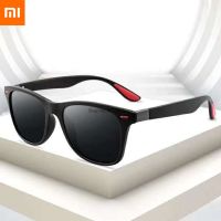 ◘☒✆ Xiaomi 2022 New Fashion Guys Sun Glasses Polarized Sunglasses Men Classic Design Mirror Square Ladies Sunglasses Women glasses