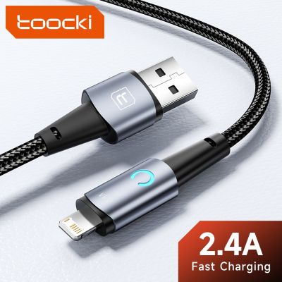 สายสำหรับ iPhone สายต่อ USB Toocki 13 12 11 Pro Max Mini Xs Xr 8 7 Plus 6S,อุปกรณ์3M ข้อมูลแบบมีสายชาร์จสายชาร์จเร็ว