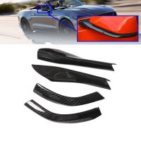 4Pcs Carbon Fiber Rearview Side Mirror Base Cover Trim Decorations for 2015-2020