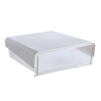 1Set Under Desk Drawer Organizer Under Table Storage Box Grocery Storage Drawer Organizer White